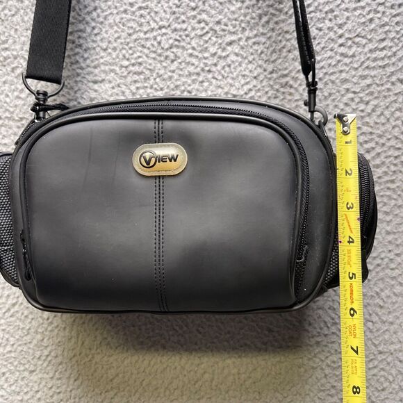 View Camera Bag Black Shoulder Strap Adjustable Compartments - Picture 6 of 12